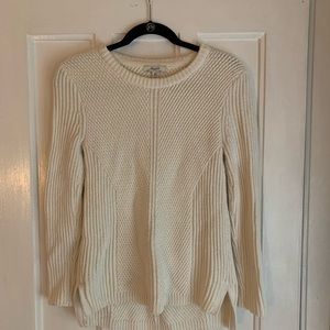 Madewell white long sleeve sweater